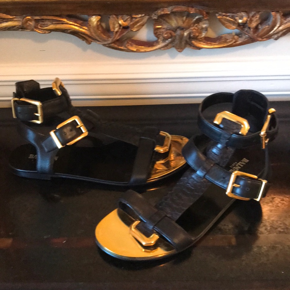 🔴💯 BALMAIN GLADIATOR SANDALS
